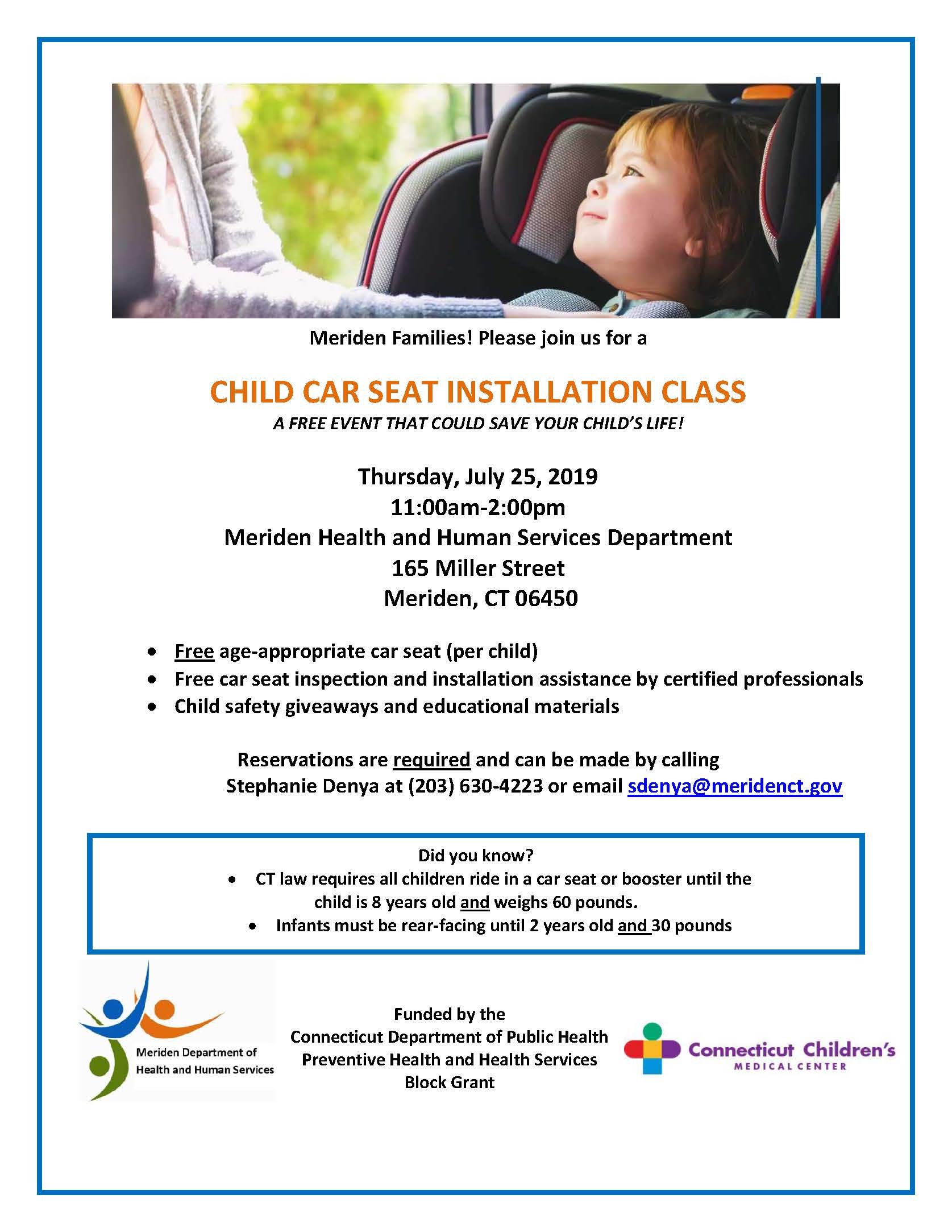 Child Car Seat Installation Class